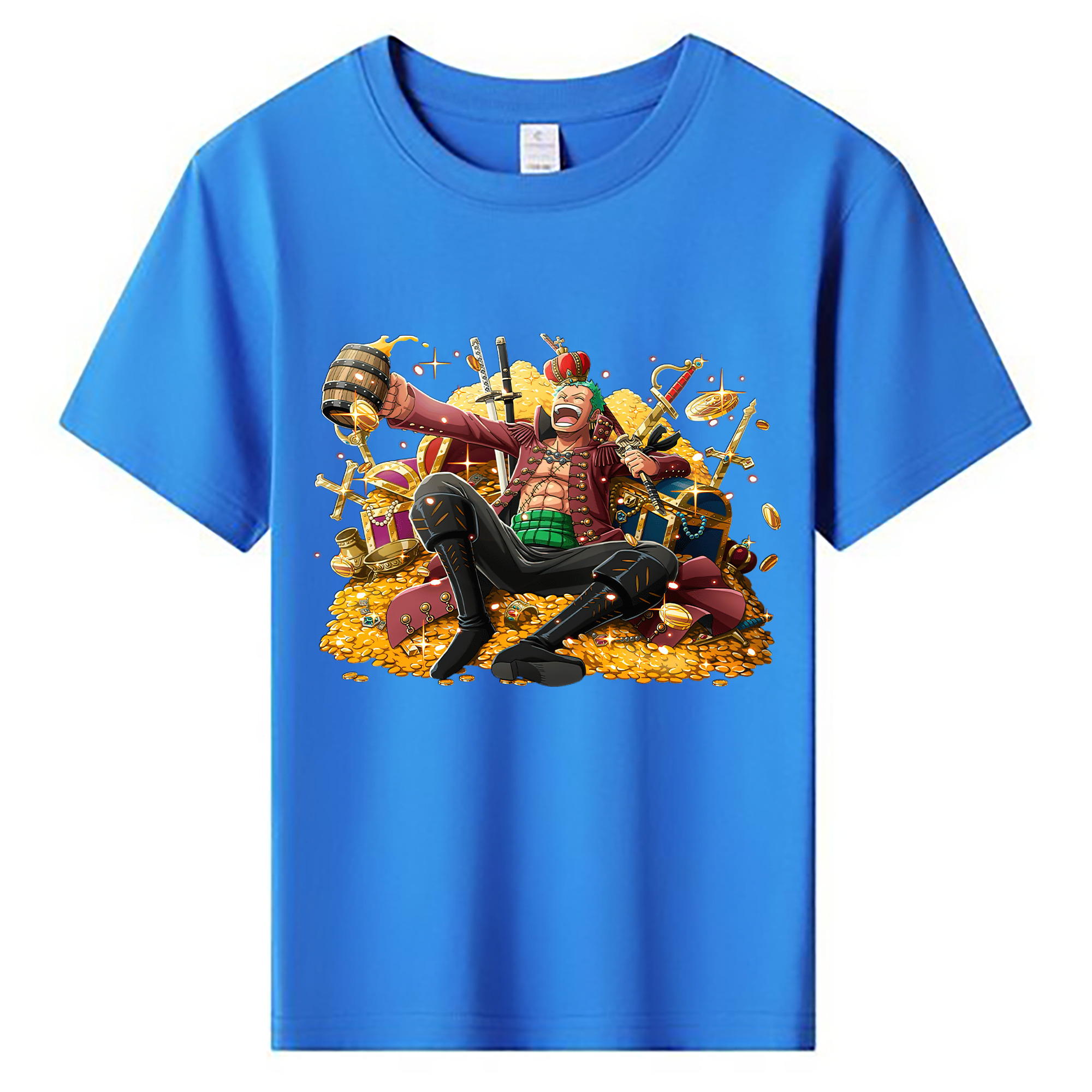 ワンピース ロロノア・ゾロ ONE PIECE Roronoa Zoro 綿100％キッズTシャツ（フロントプリント）